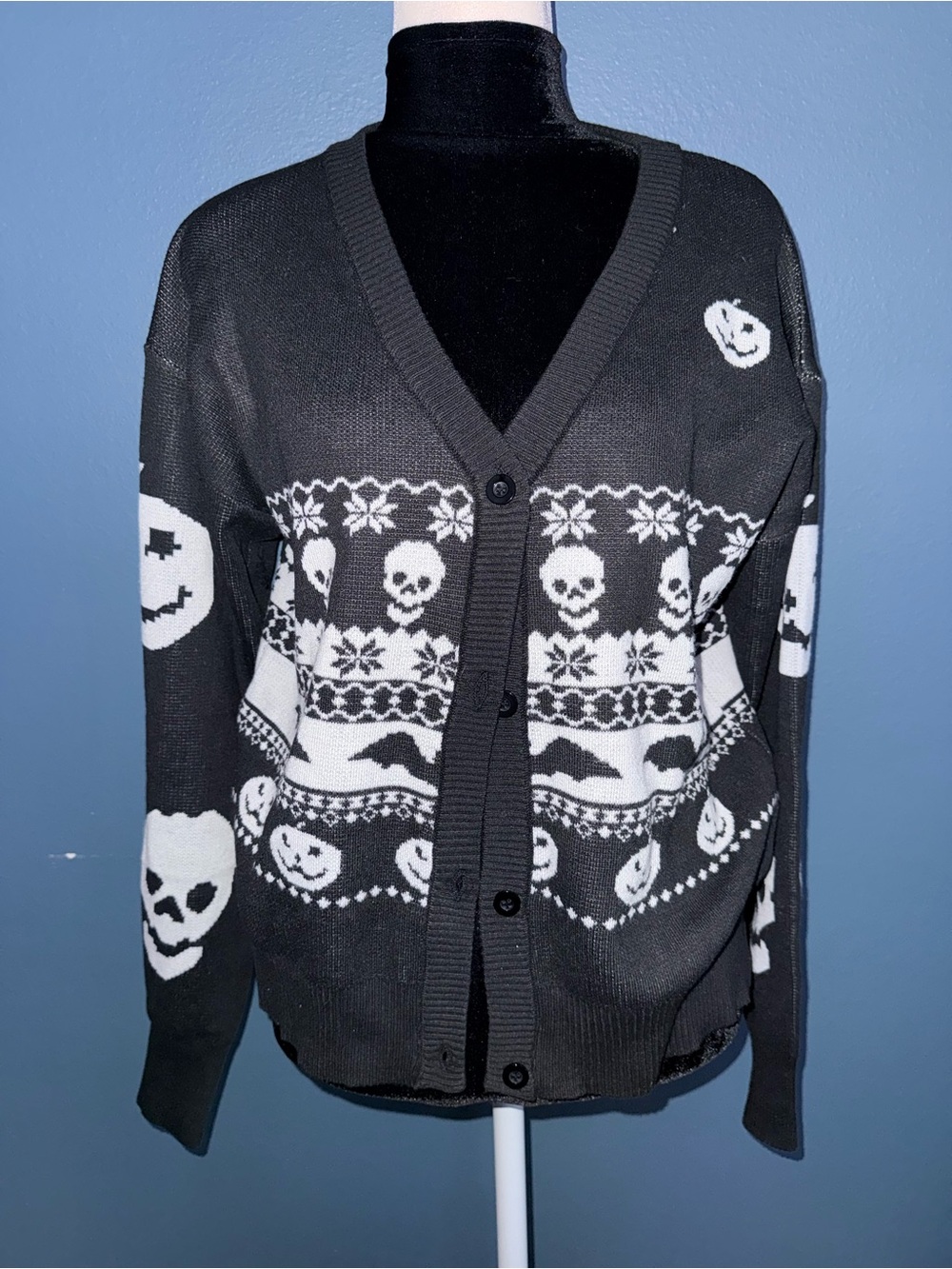 Halloween Cropped Cardigan
